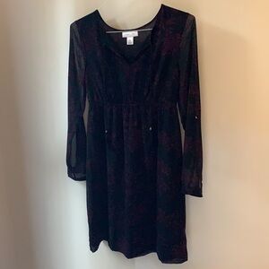 Motherhood Maternity Long Sleeve Cocktail Dress
